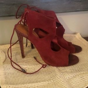 Aquazzura heels- size 37- reddish brown suede